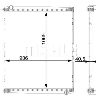 Mahle/Behr CR 1152 000S Radiator, engine cooling CR1152000S