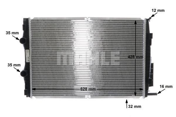 Radiator, engine cooling Mahle Original CR 22 000S