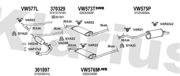 Klarius 930816U Exhaust system 930816U
