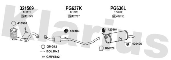 Klarius 180710U Exhaust system 180710U