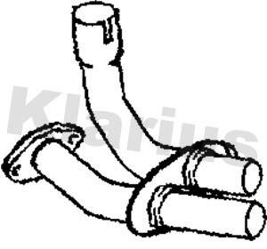 Klarius JR318X Exhaust pipe JR318X