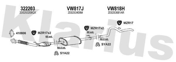 Klarius 931541U Exhaust system 931541U