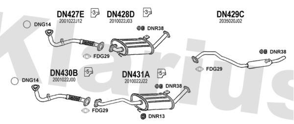 Klarius 270306U Exhaust system 270306U