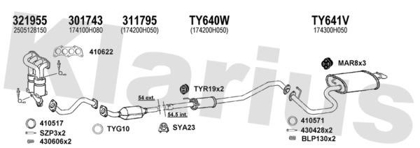 Klarius 900447U Exhaust system 900447U