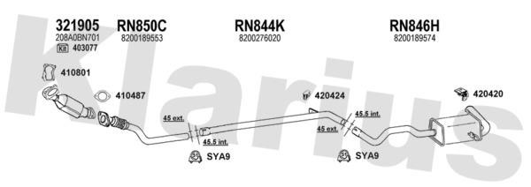  720876U Exhaust system 720876U