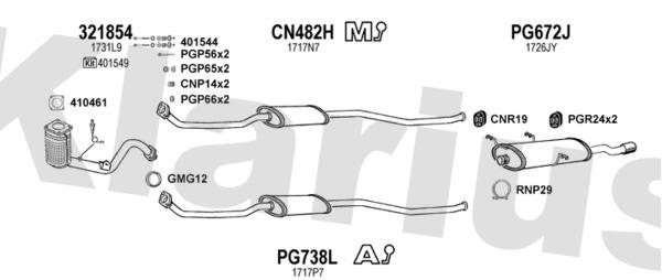  630766U Exhaust system 630766U