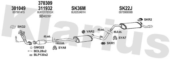  780030U Exhaust system 780030U