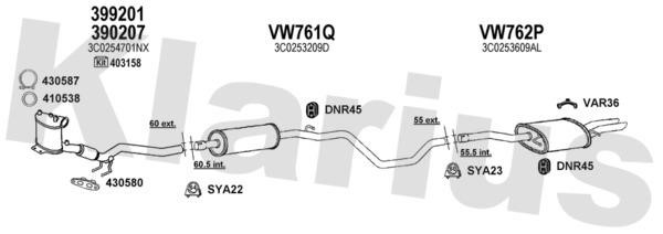 Klarius 931485U Exhaust system 931485U