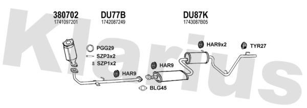 Klarius 300069U Exhaust system 300069U