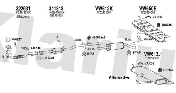  931613U Exhaust System 931613U