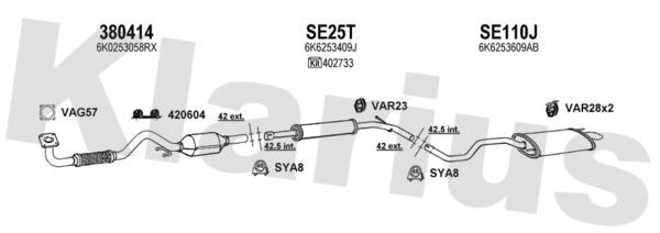 Klarius 790310U Exhaust system 790310U