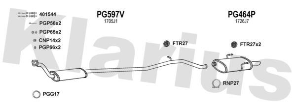 Klarius 630485U Exhaust system 630485U