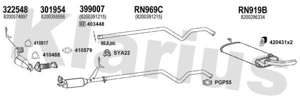  721095U Exhaust system 721095U