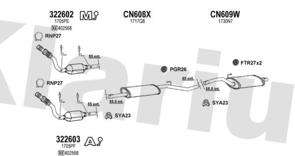  631190U Exhaust system 631190U