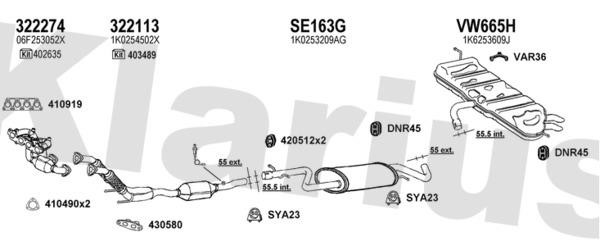  931395U Exhaust system 931395U