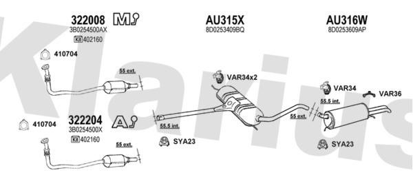  940652U Exhaust system 940652U