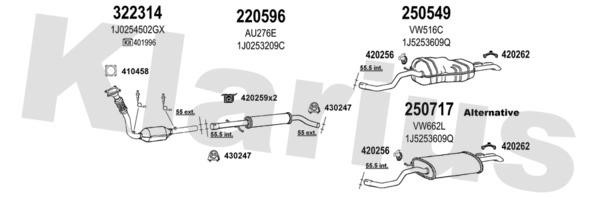 Klarius 931698E Exhaust system 931698E