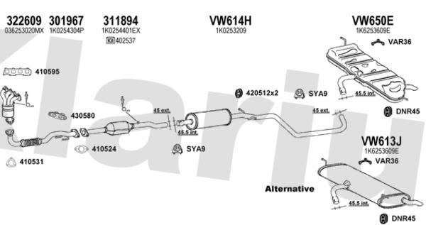  931476U Exhaust system 931476U