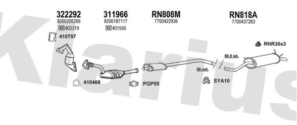  721044U Exhaust system 721044U