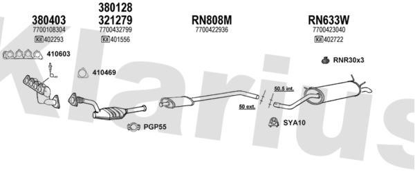 Klarius 720884U Exhaust system 720884U