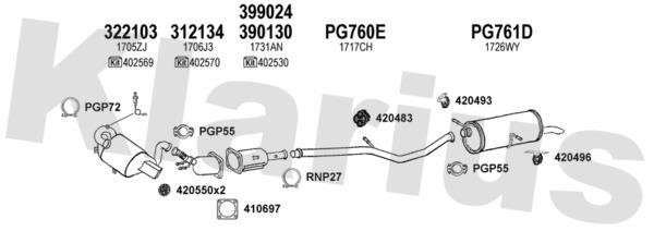 Klarius 631377U Exhaust system 631377U