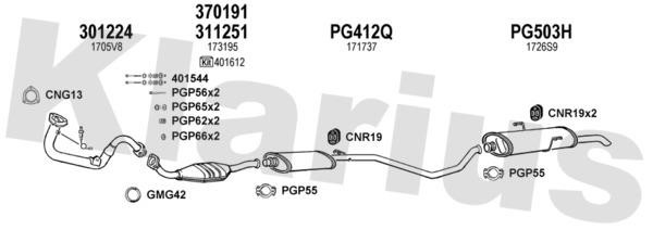  630473U Exhaust system 630473U