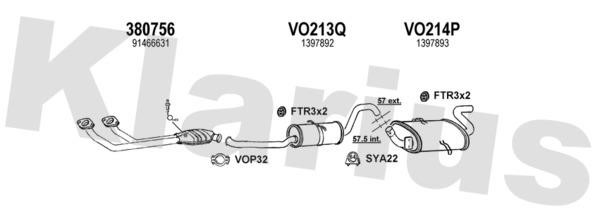 Klarius 960096U Exhaust system 960096U