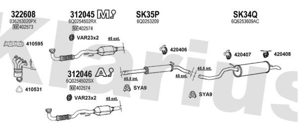  931471U Exhaust system 931471U