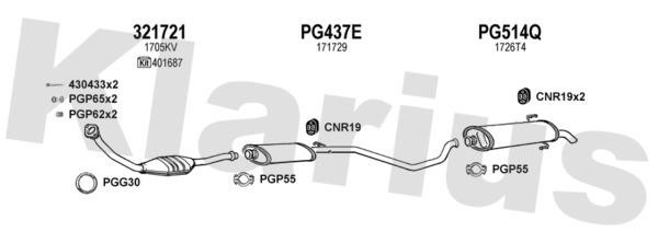 Klarius 630852U Exhaust system 630852U