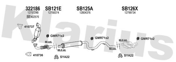  750204U Exhaust system 750204U