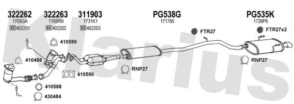  631042U Exhaust system 631042U