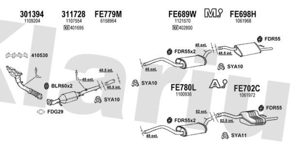  361419U Exhaust system 361419U