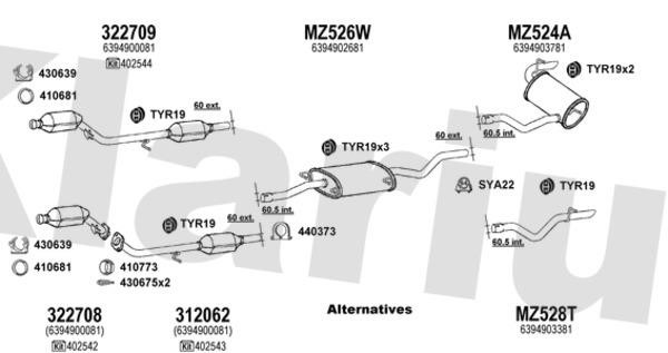  600692U Exhaust system 600692U