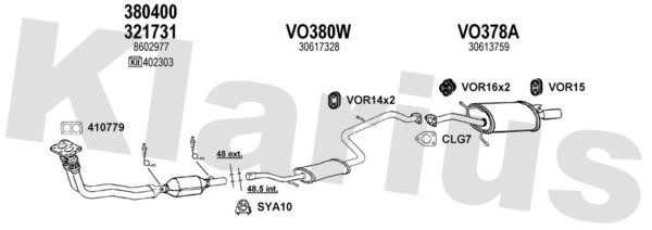 Klarius 960313U Exhaust system 960313U