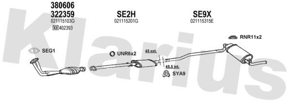 Klarius 790020U Exhaust system 790020U