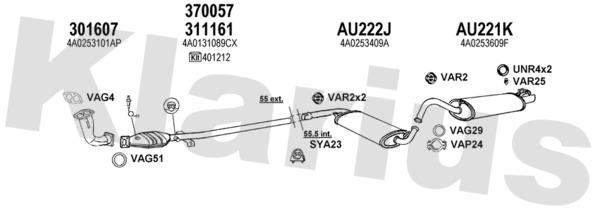 Klarius 940428U Exhaust System 940428U