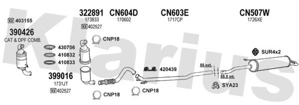 Klarius 180793U Exhaust system 180793U