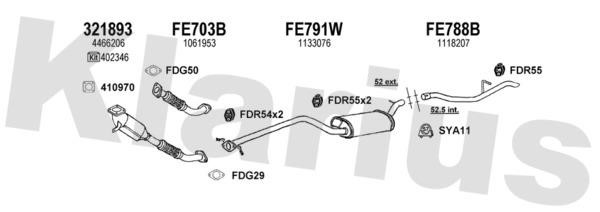  361484U Exhaust system 361484U