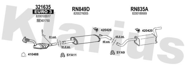  720894U Exhaust system 720894U