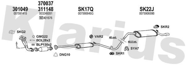  780010U Exhaust system 780010U