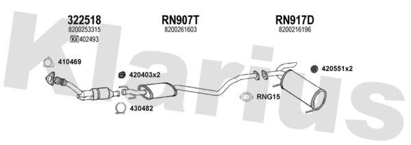  721077U Exhaust system 721077U