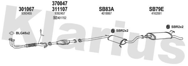 Klarius 750110U Exhaust system 750110U