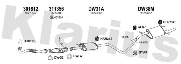 Klarius 310040U Exhaust system 310040U