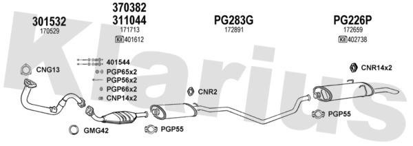 Klarius 630228U Exhaust system 630228U