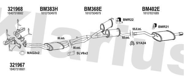 Klarius 060378U Exhaust system 060378U