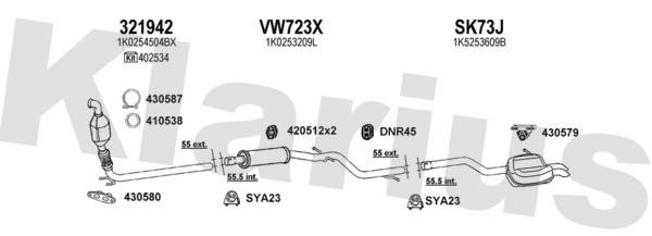  780136U Exhaust system 780136U