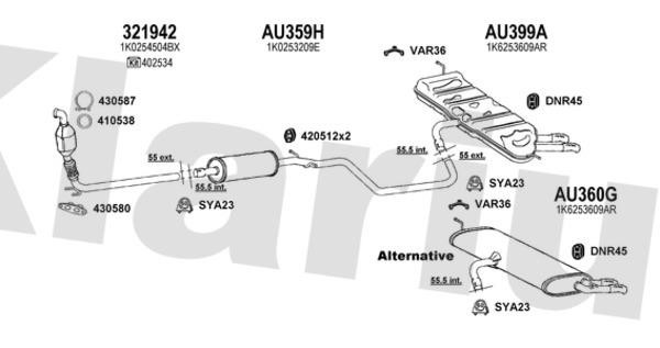  940573U Exhaust system 940573U