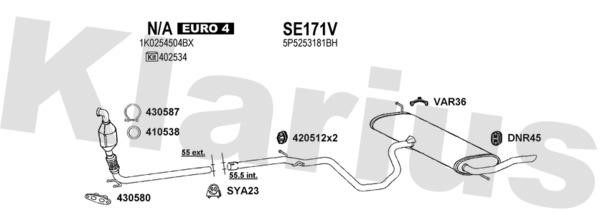 Klarius 790454U Exhaust system 790454U