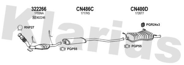 Klarius 180721U Exhaust system 180721U