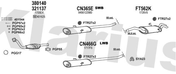  330455U Exhaust system 330455U